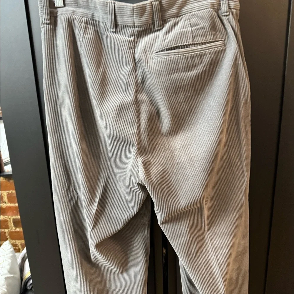 Men's Gray Corduroy Pants - Picture 7 of 9